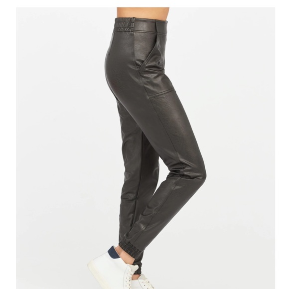 NWT- Spanx Leather Like Jogger - Picture 3 of 7